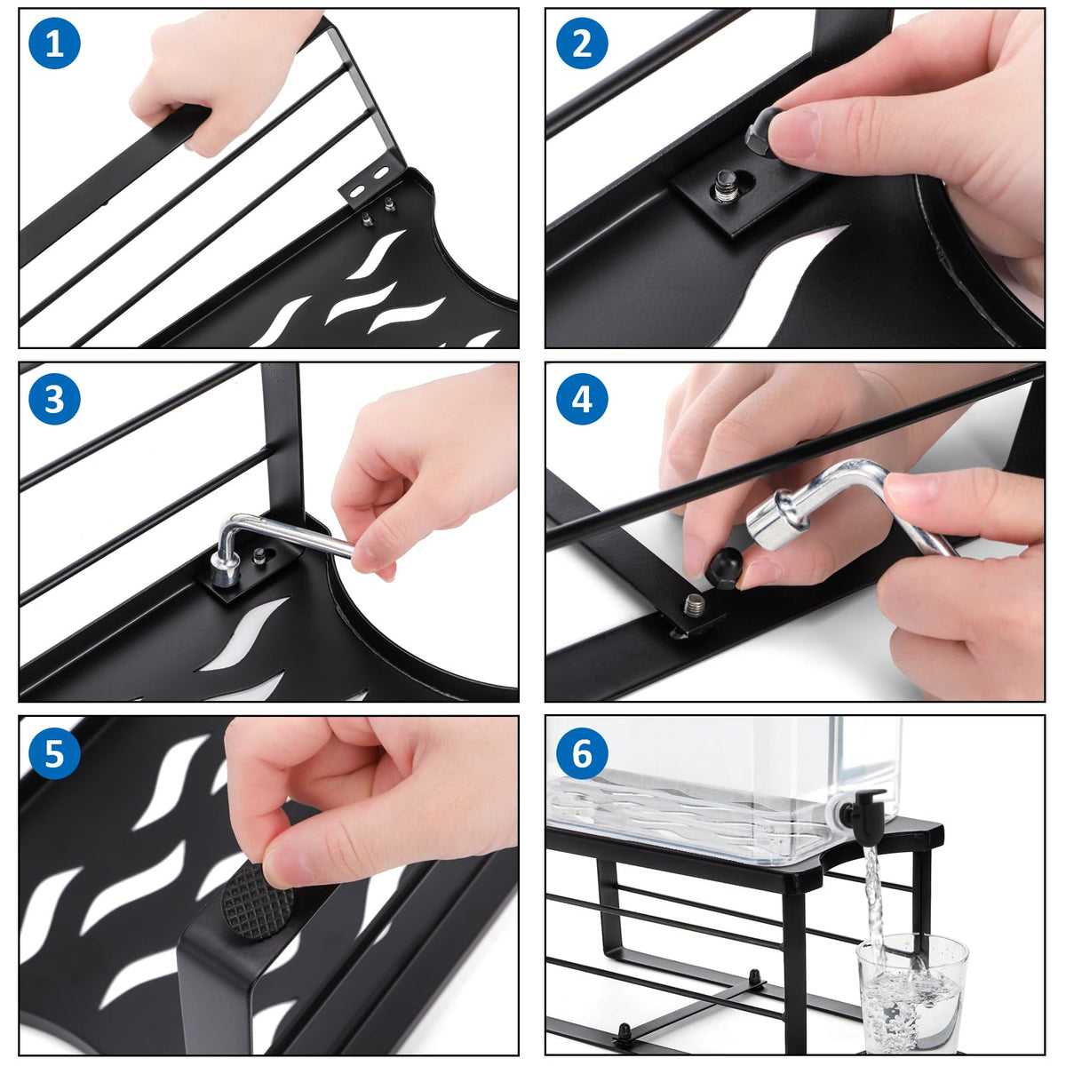 Water Filter Dispenser Stand with Silicone Coaster K24099
