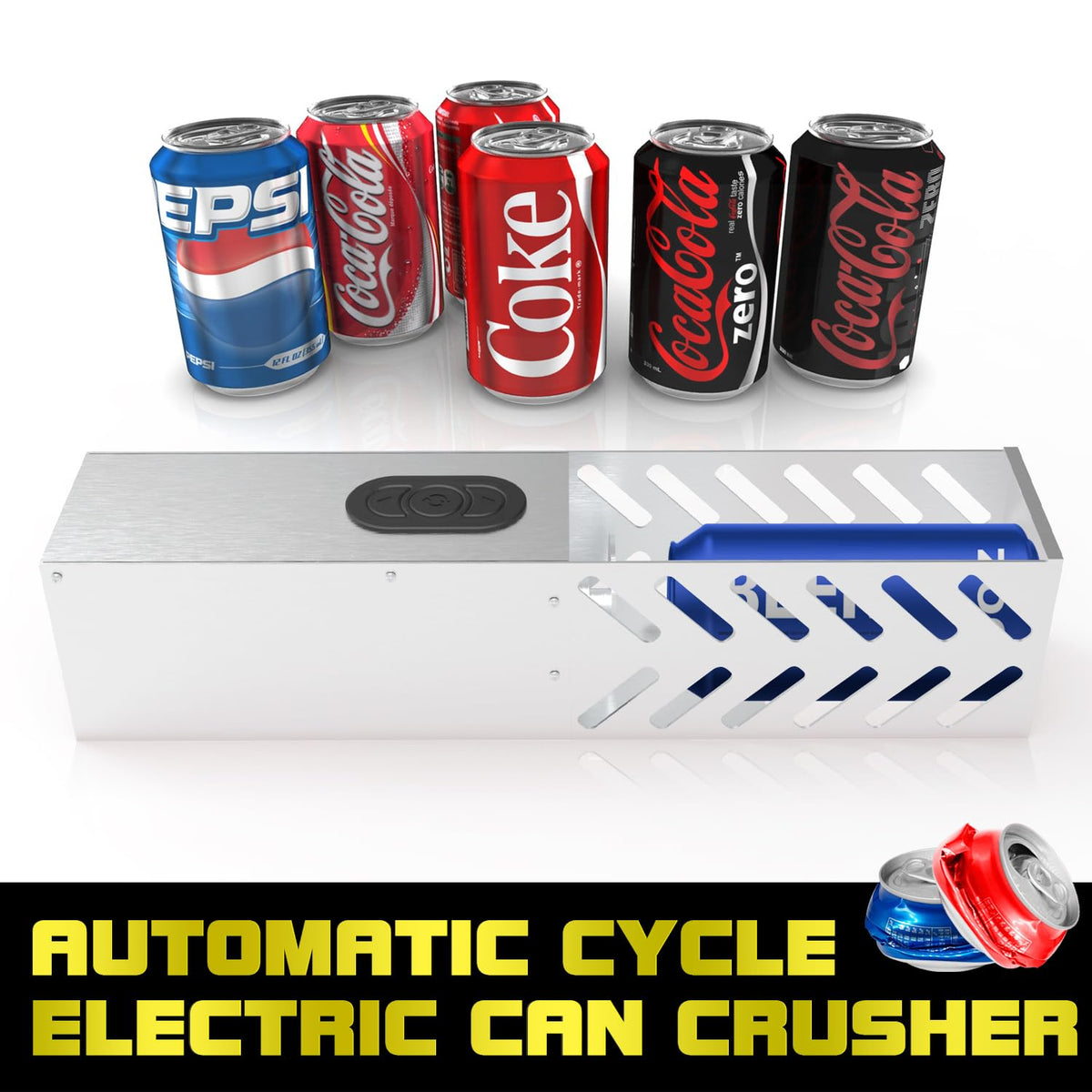 Electric Can Crusher 12oz~16oz Wall Mounted X2026