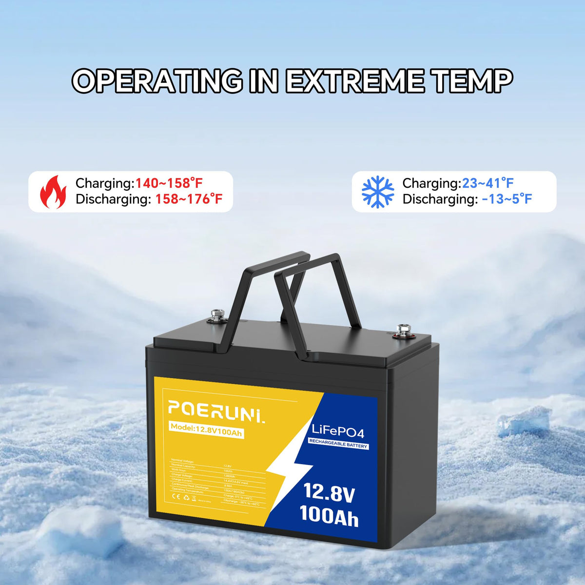 12V 100Ah LiFePO4 Battery E716941