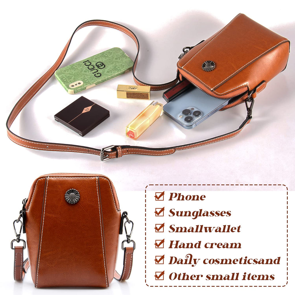 Small Genuine Leather Crossbody Bags I6280