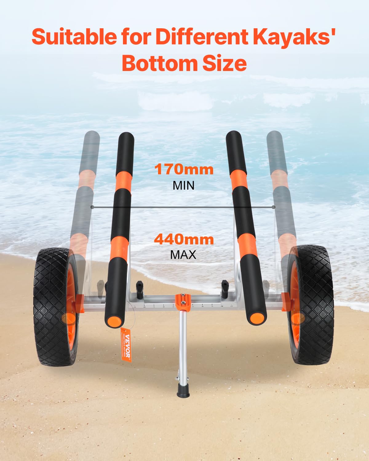 Heavy Duty 450 lbs Kayak Cart W98460