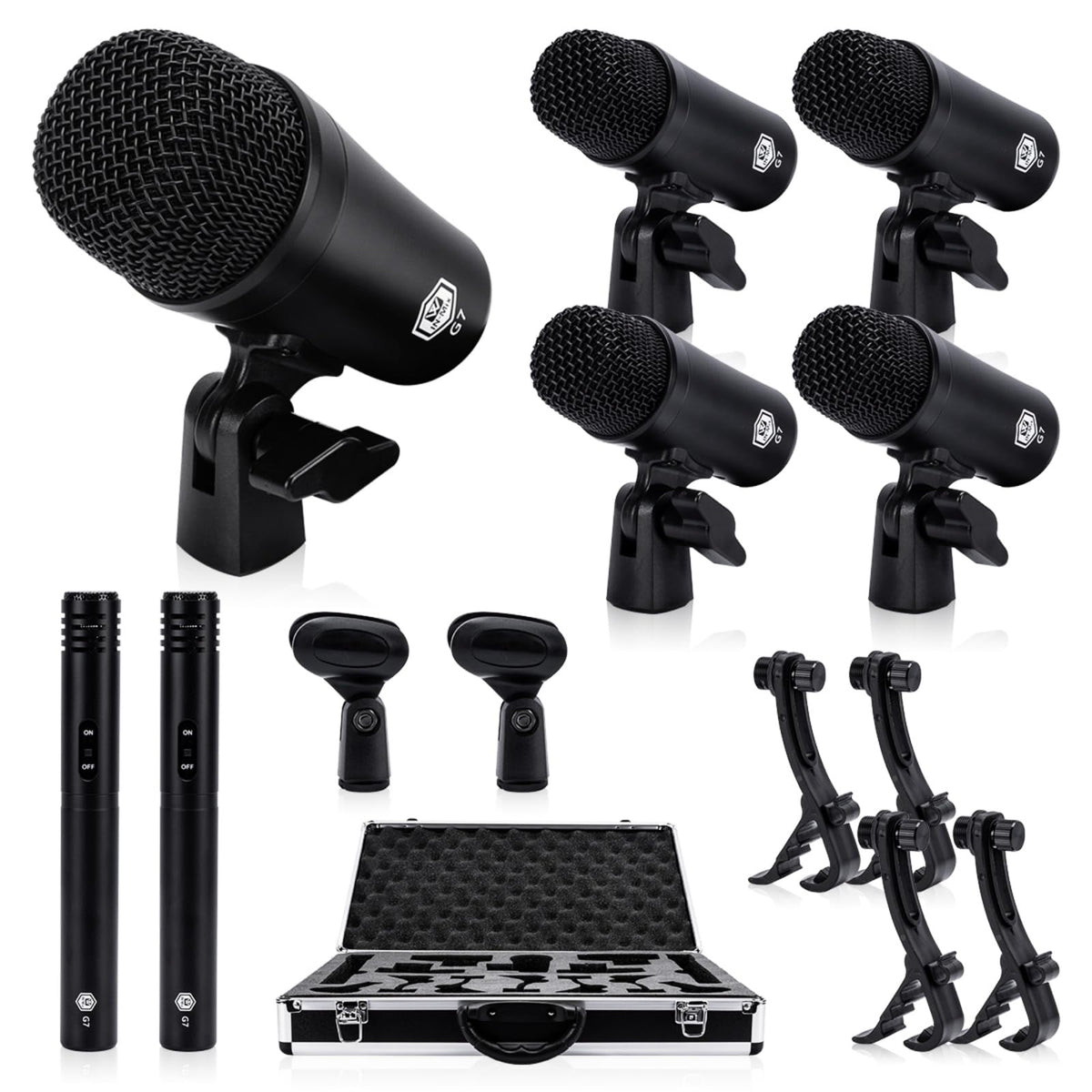 7-Piece Drum Mic Kit with XLR Outputs Q792