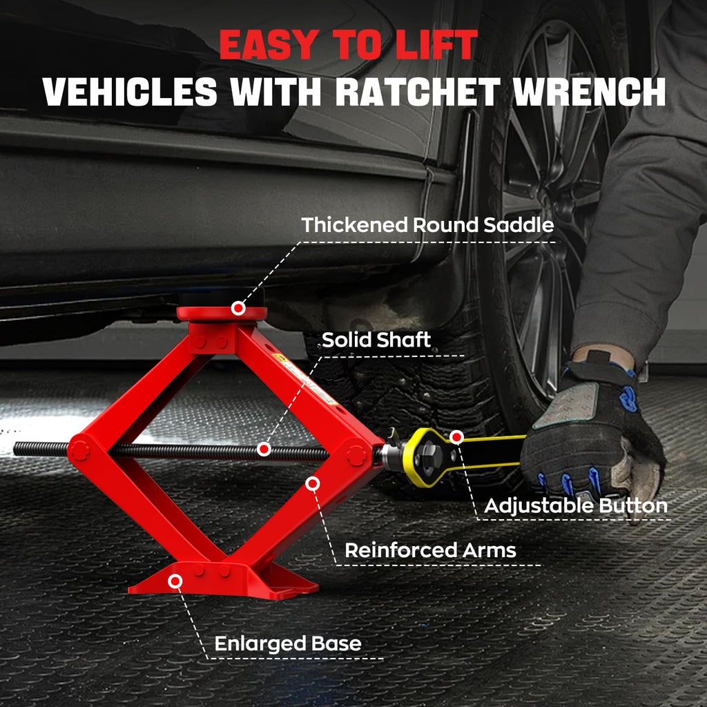 2.5 Ton Car Jack Kit with Lug Wrench Q781850