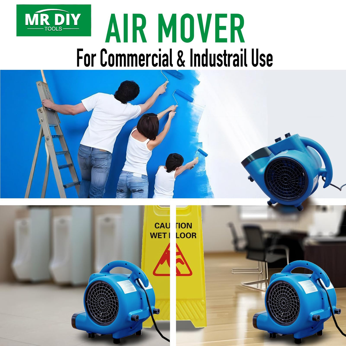 1/4 HP 1000 CFM Portable Floor Blower Fan K847774