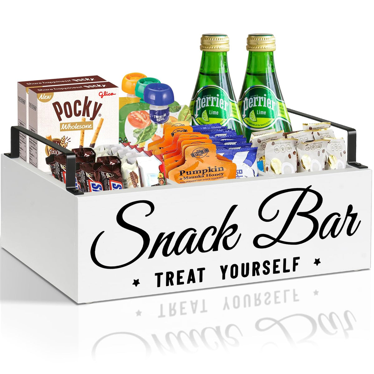 Wood 4 Compartment Snack Organizer G138896