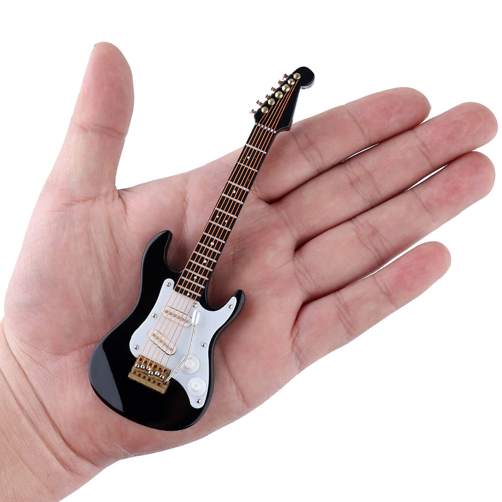 Miniature Electric Guitar Replica with Stand and Case M178567