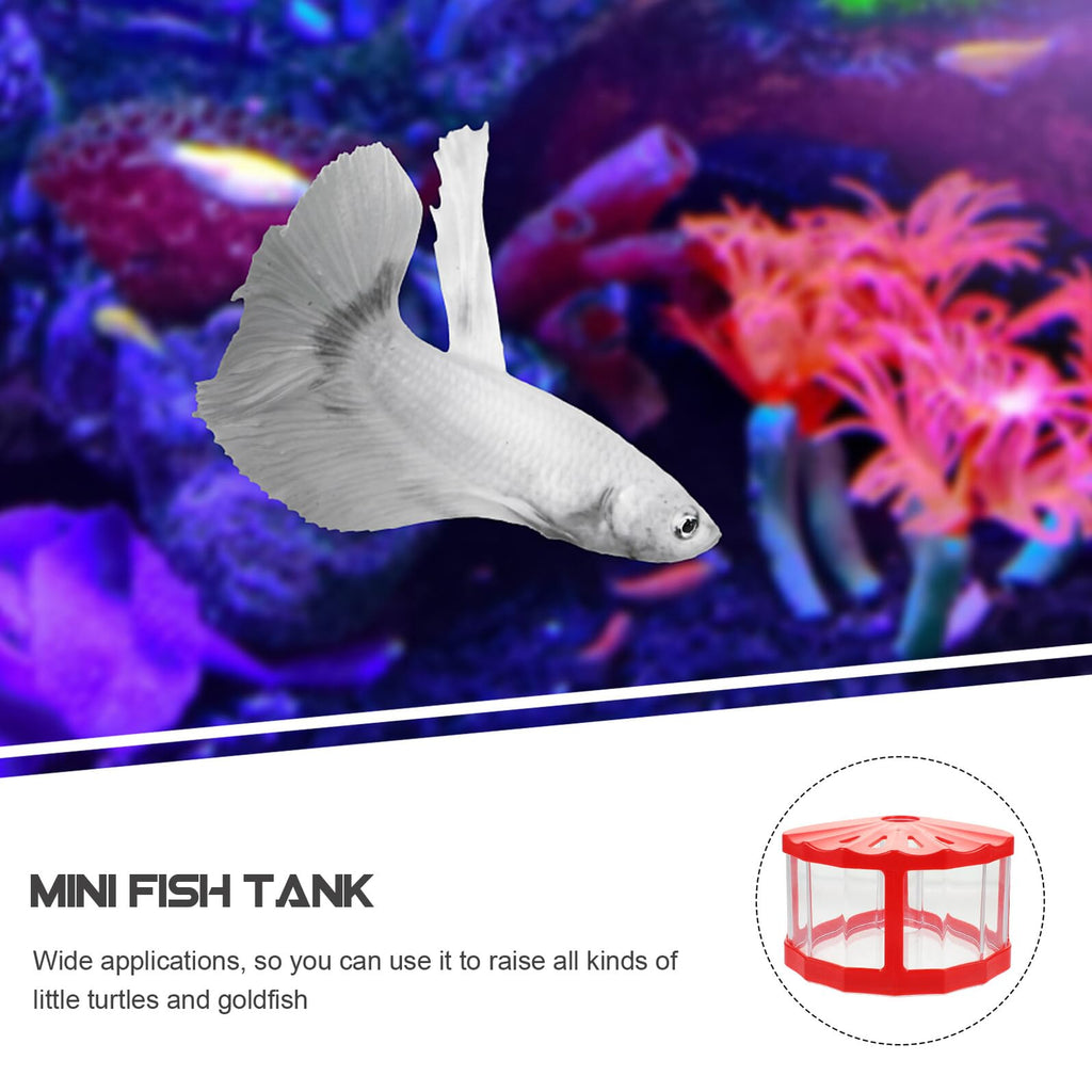 2pcs Mini Plastic Aquariums with LED Light R820