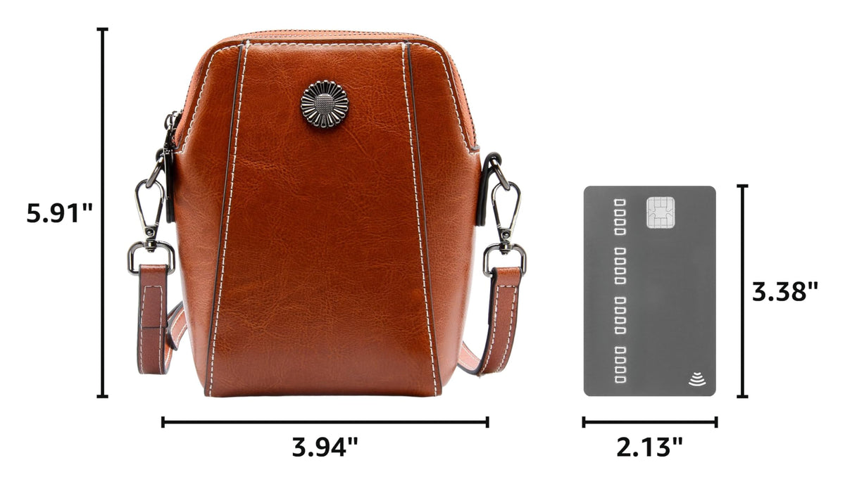 Small Genuine Leather Crossbody Bags I6280