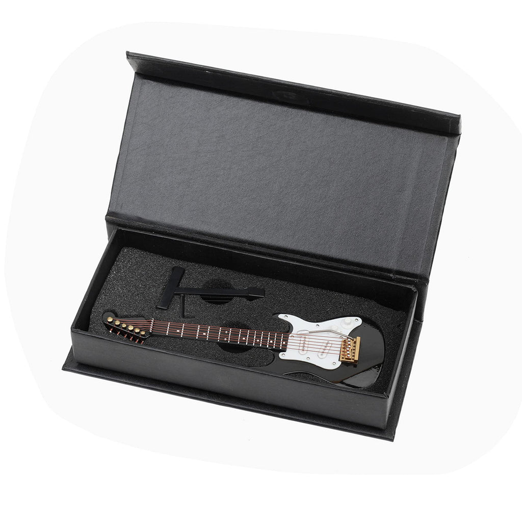 Miniature Electric Guitar Replica with Stand and Case M178567
