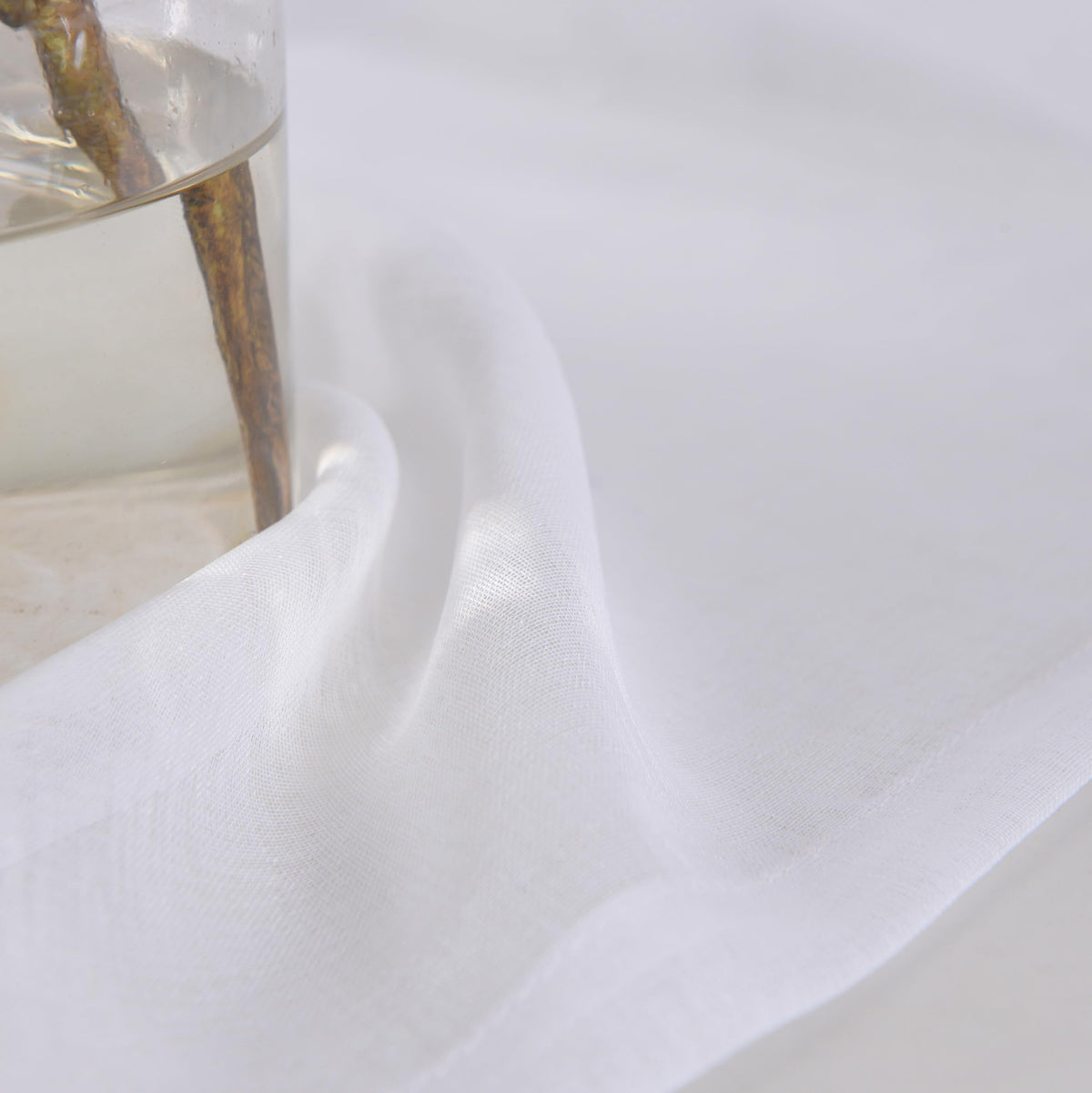 White 95 Inches Long Rod Pocket Sheer Curtains Set of 2 S375