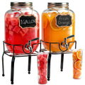 1 Gallon Glass Drink Dispensers with Spigot A553
