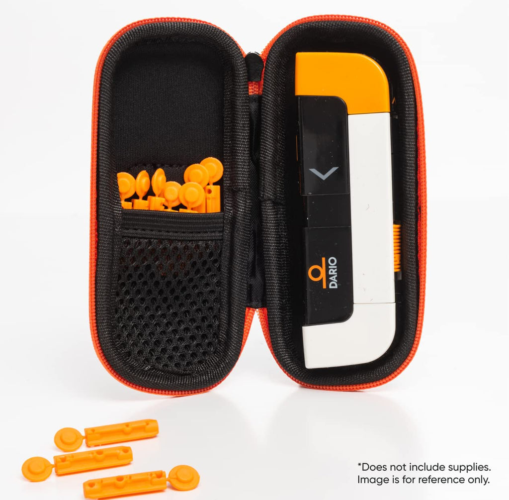 Black Diabetes Travel Case and 100 Sterile Lancets O984