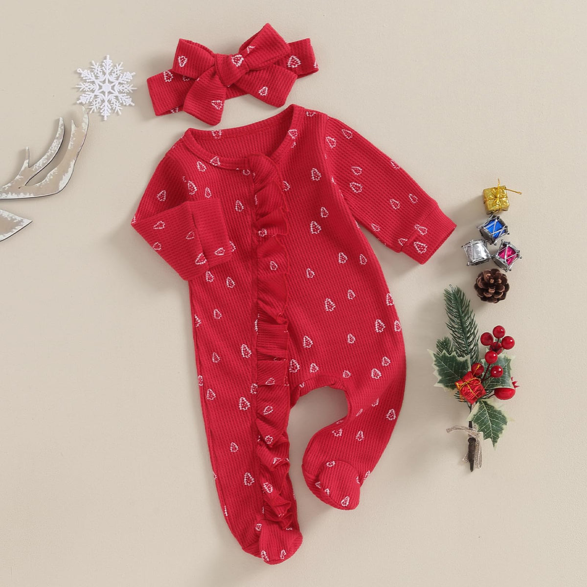 Baby 3 6 Months Girl Ribbed Long Sleeve Romper One Piece R2949