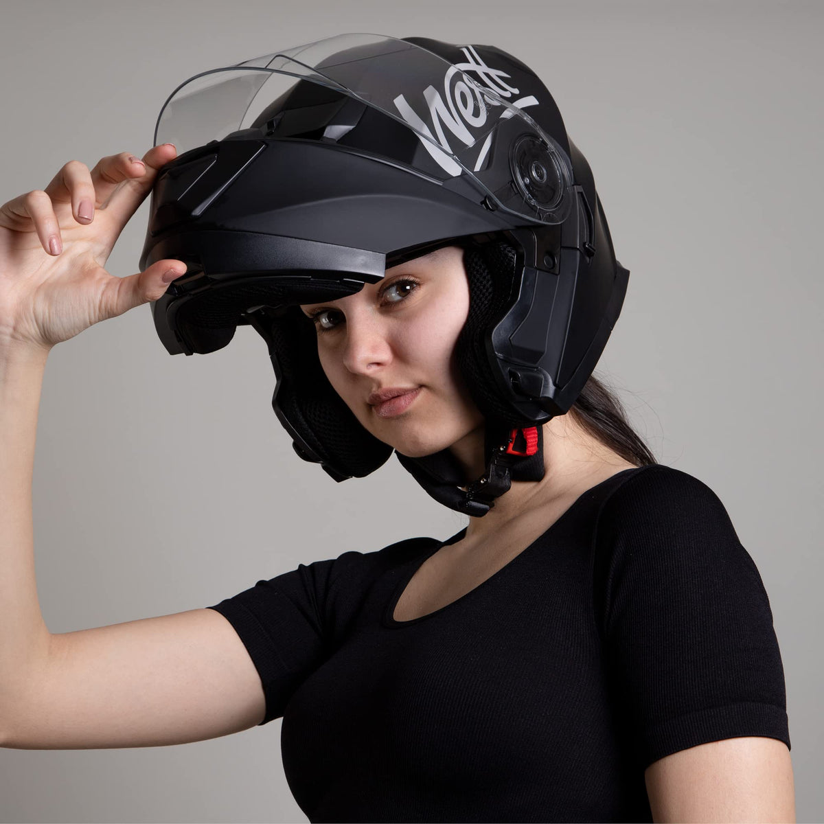 Dual Visor Flip Up Modular Helmet X9681