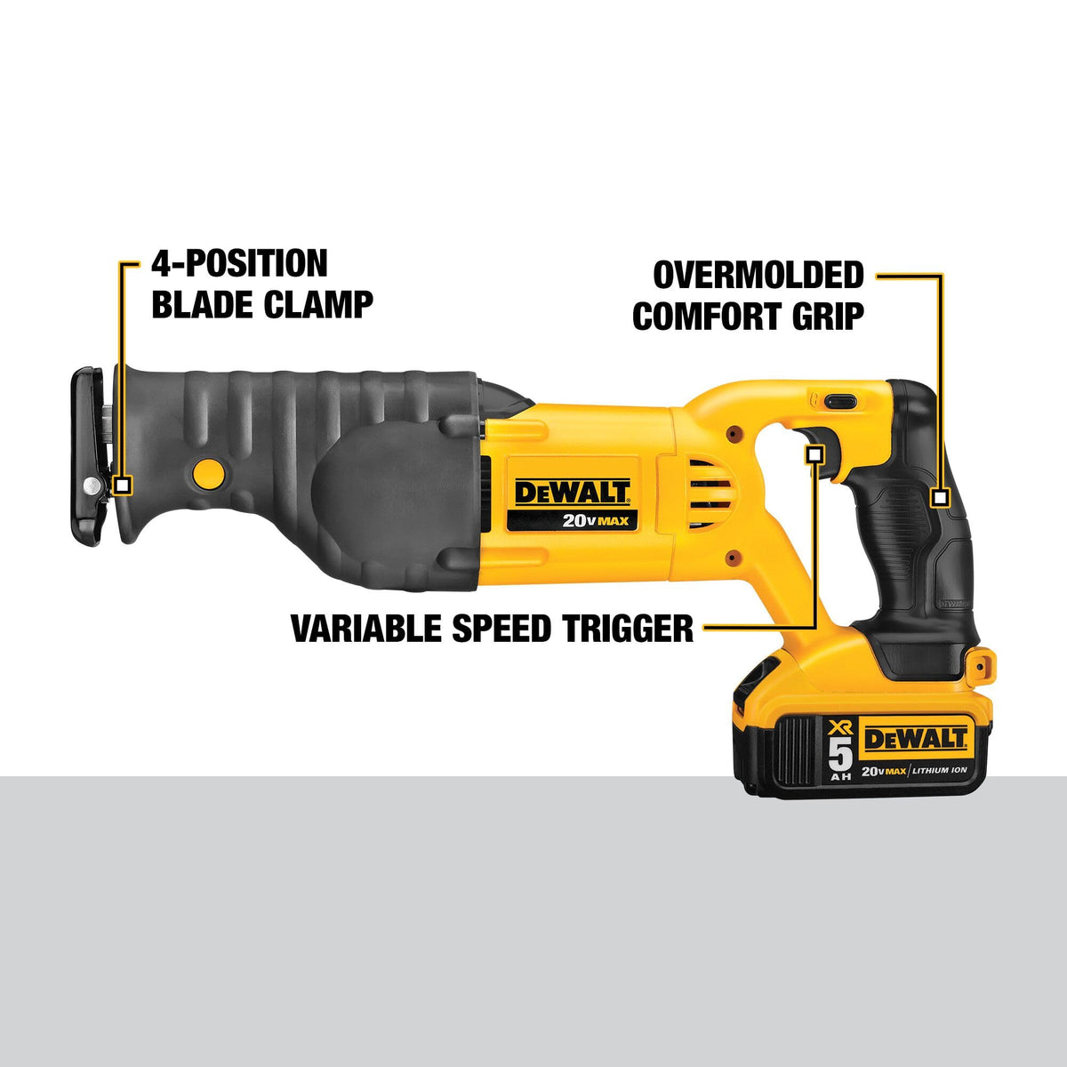 Cordless Reciprocating Saw with Battery and Charger E629527