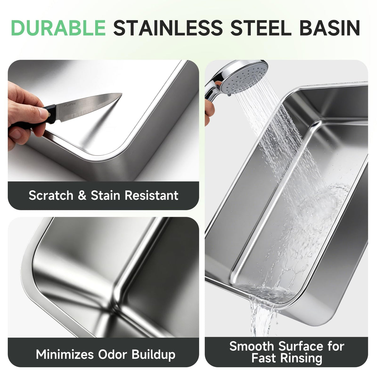 XL Stainless Steel Cat Litter Box J7332