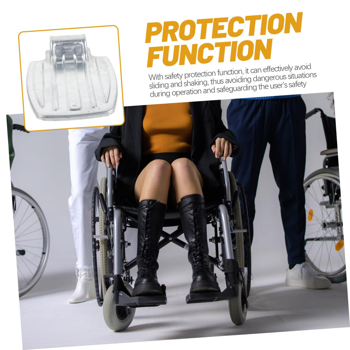 Heavy Duty Wheelchair Foot Rest Pad L568