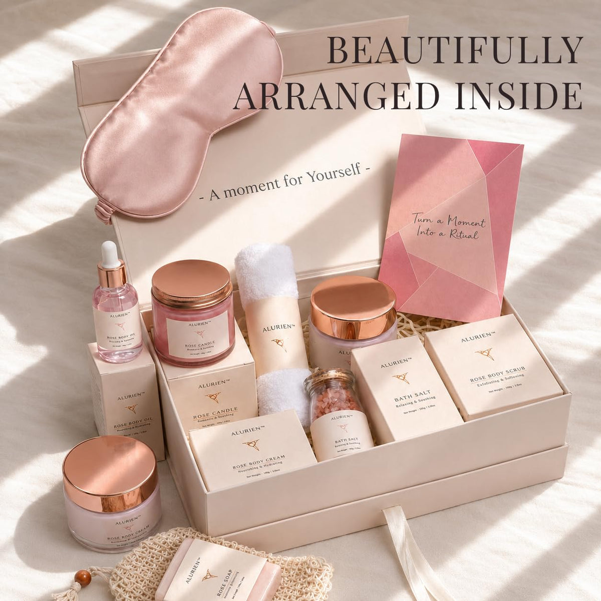 Rose 11-Piece Bath & Body Gift Set D8428