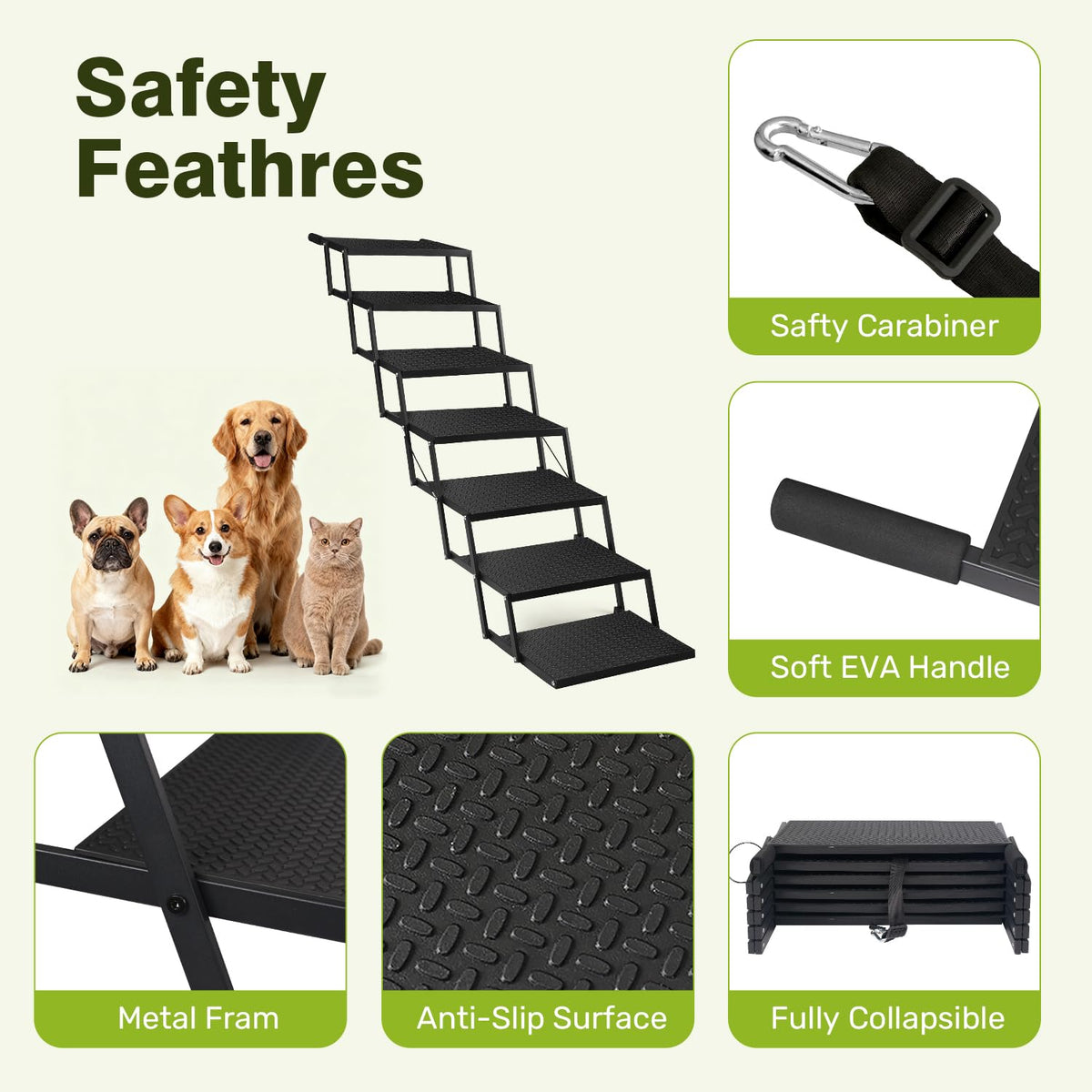 Foldable Dog Steps 7-Step B977023