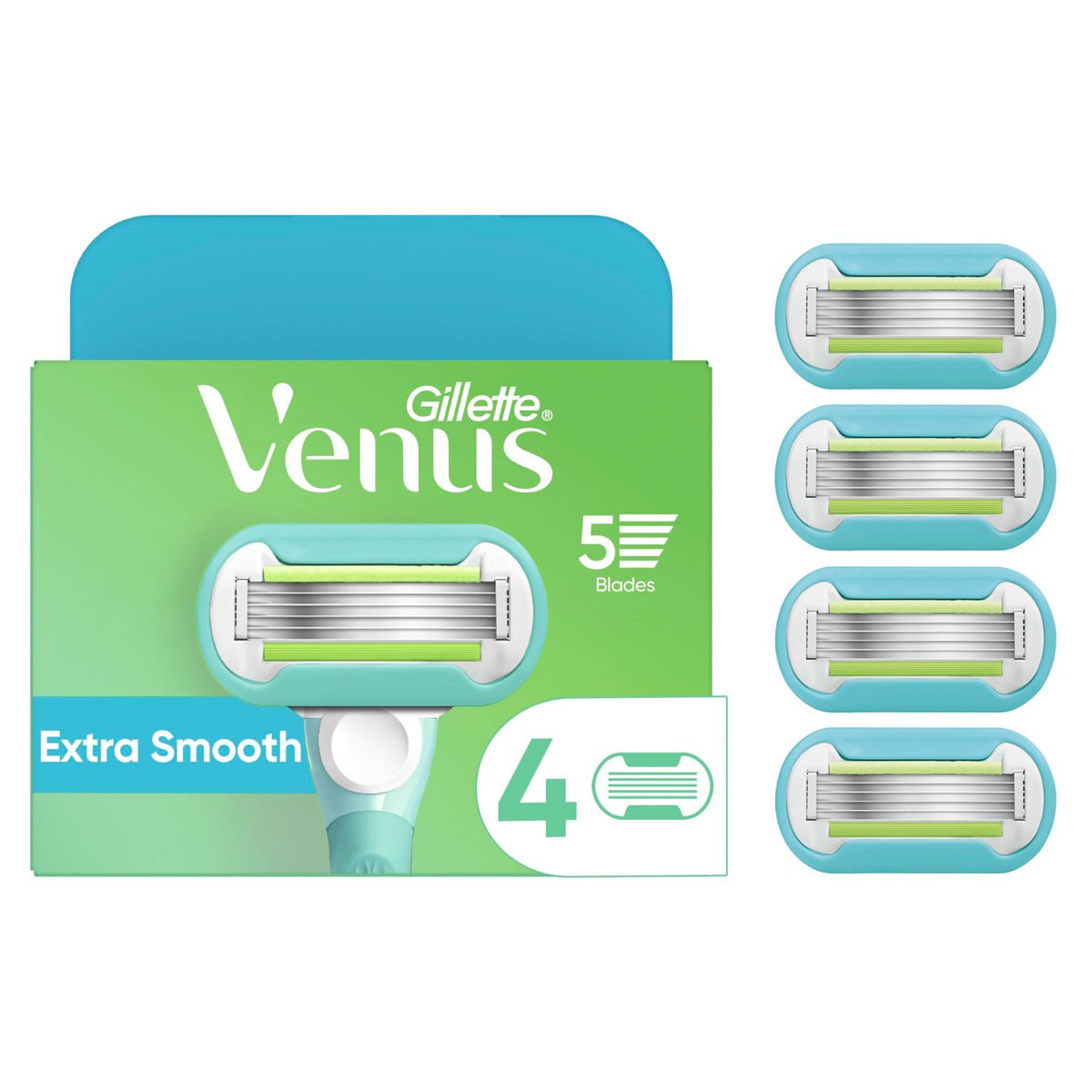 4 Count Womens Razor Blade Refills F88317
