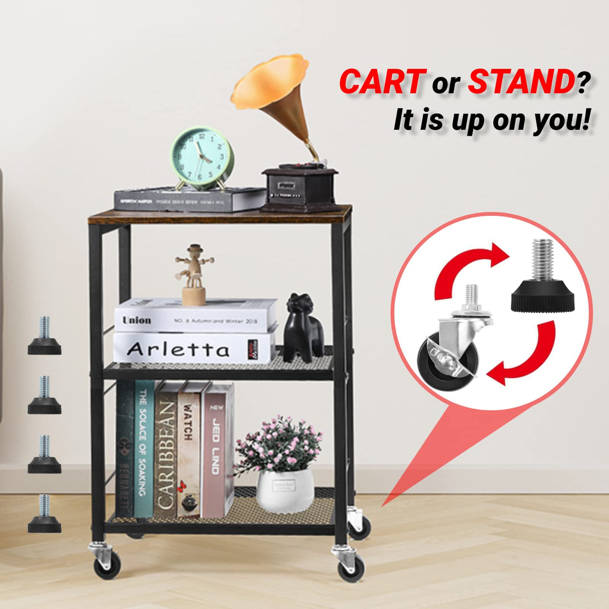 3-Tier Rolling Cart M90779