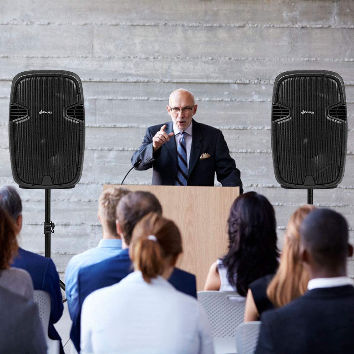 Portable 15" PA Speaker System Set K854760
