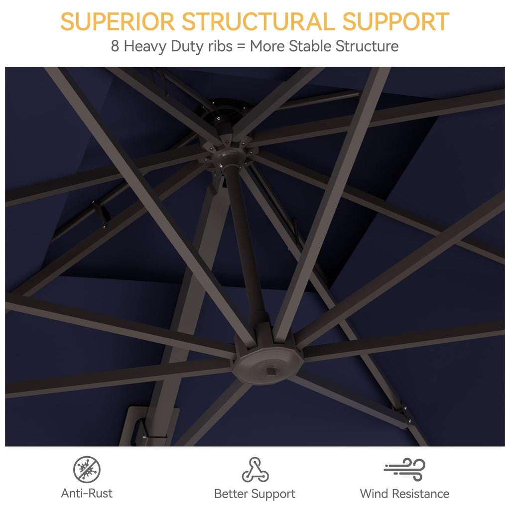 Cantilever Patio Umbrella with Base V920258