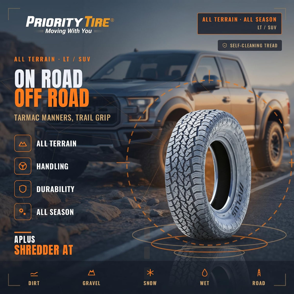 All-Terrain Off-Road Radial Tire 275/60R20 115T H43495