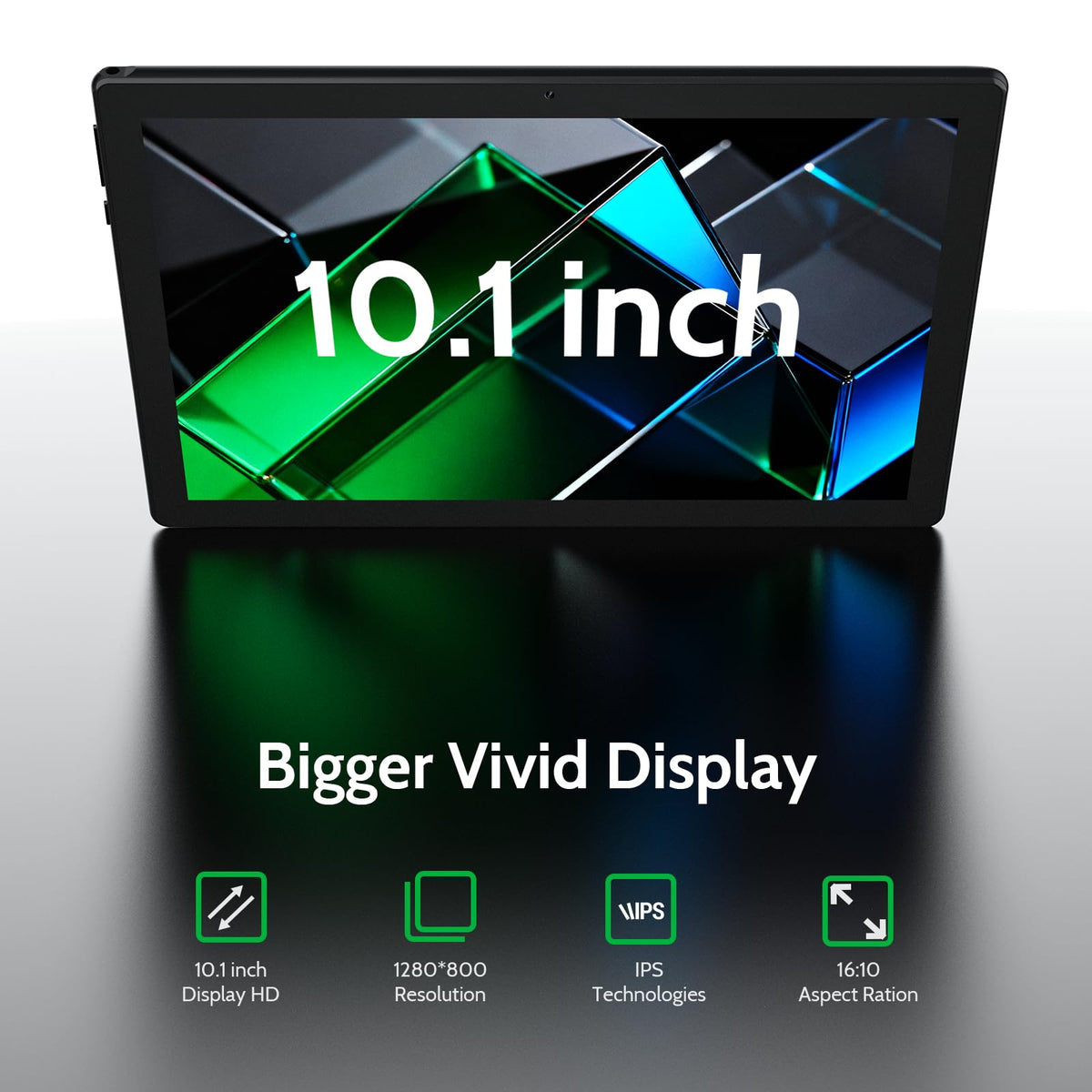 Black 10.1" Android Tablet with 6GB RAM 64GB ROM T7846
