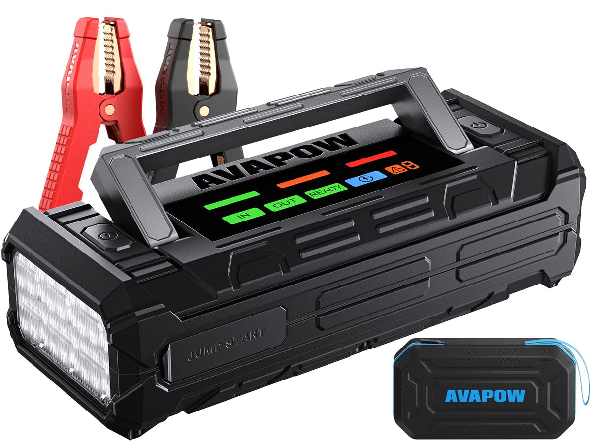 10000A Portable Battery Jumper Starter with 4" HD Display U100