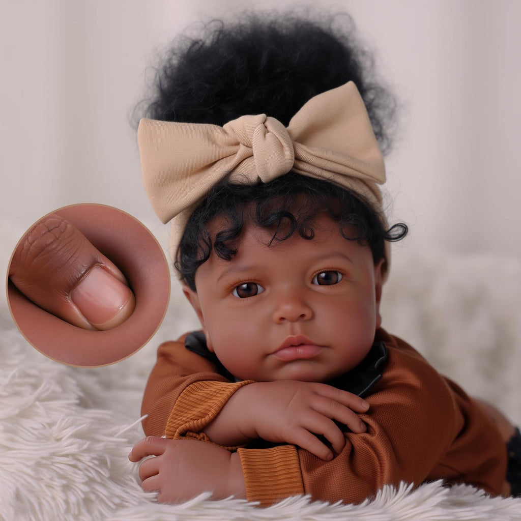 20 Inch Black Baby Doll with Play Set A20770
