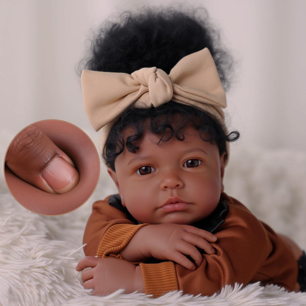 20 Inch Black Baby Doll with Play Set A20770