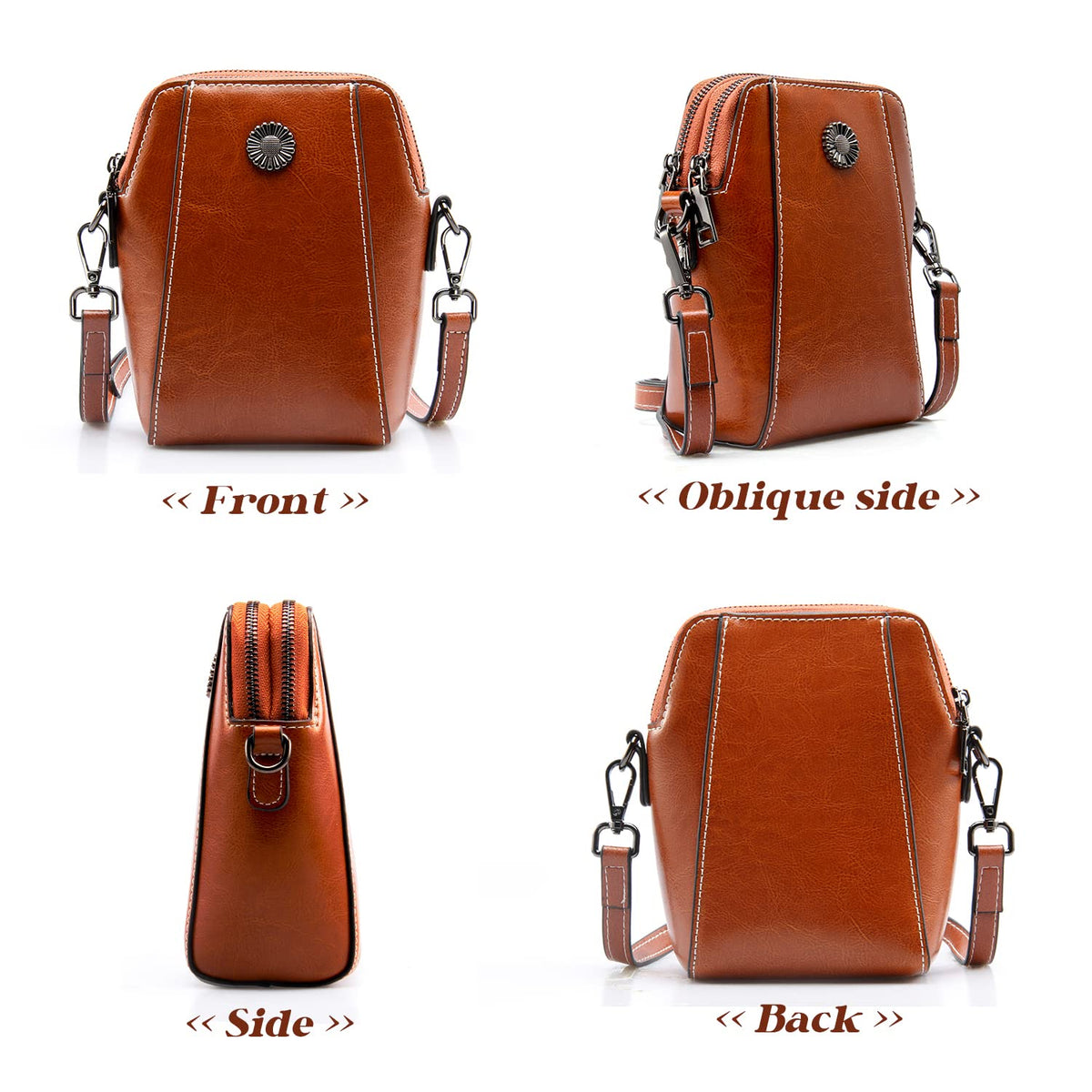Small Genuine Leather Crossbody Bags I6280