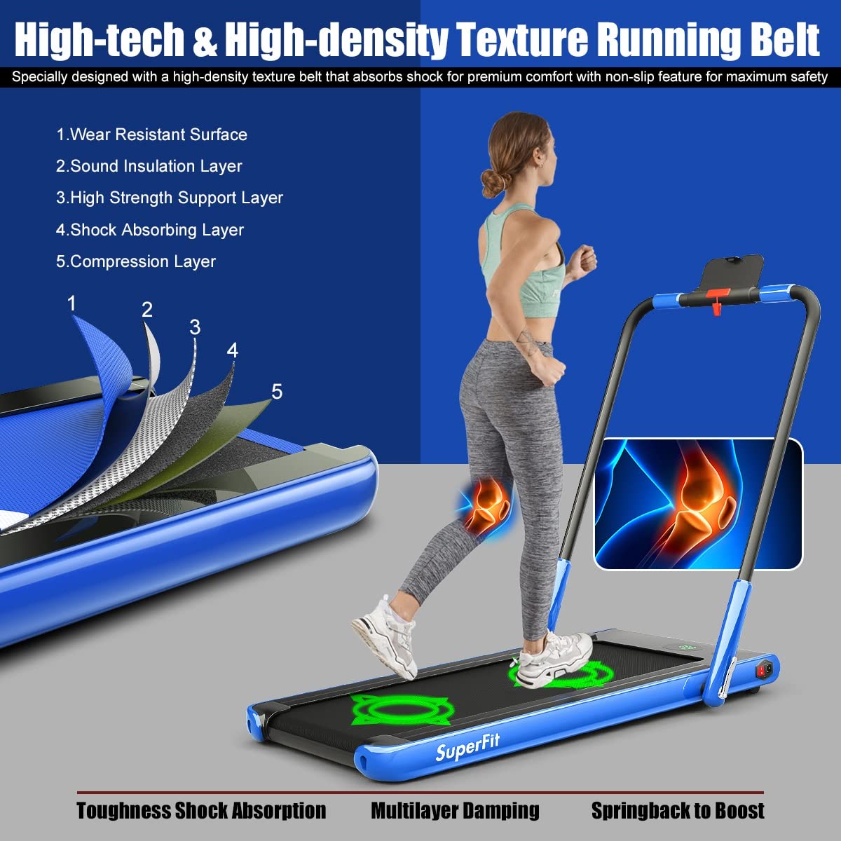 2 in 1 Folding Treadmill V3099