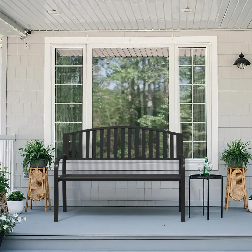 50" Anti-Rust Weatherproof Outdoor Bench Q140