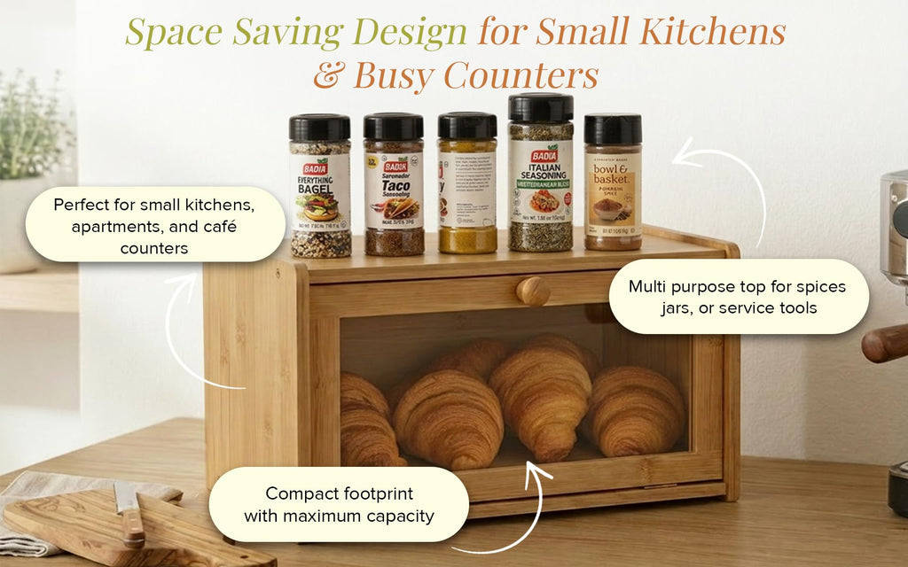 Bamboo Bread Box with Lid D77671