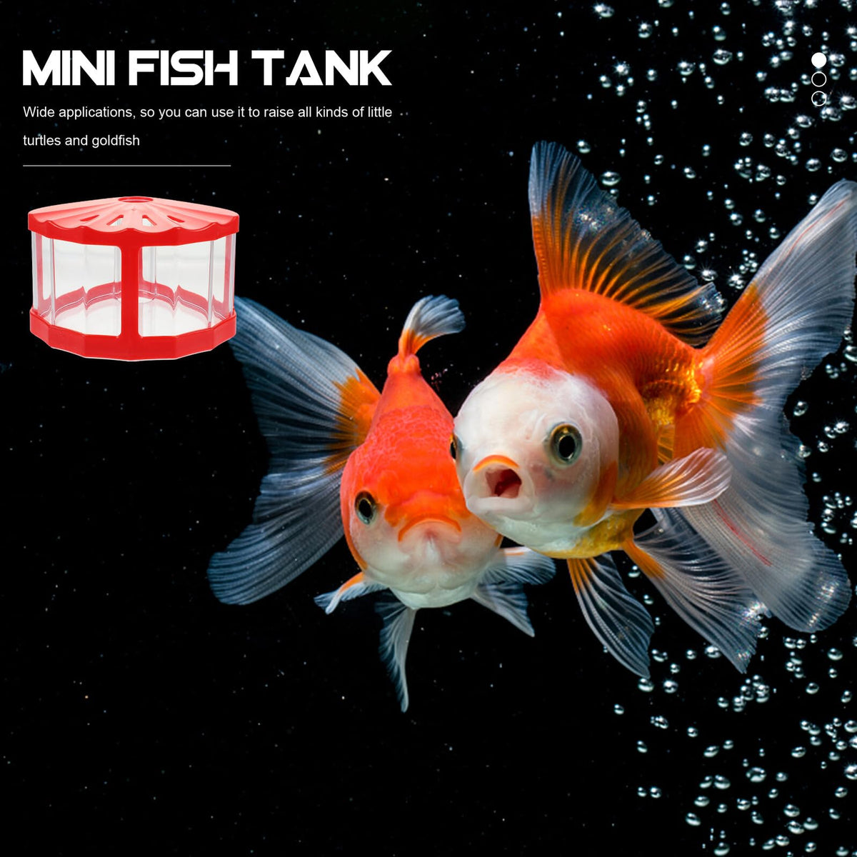 2pcs Mini Plastic Aquariums with LED Light R820