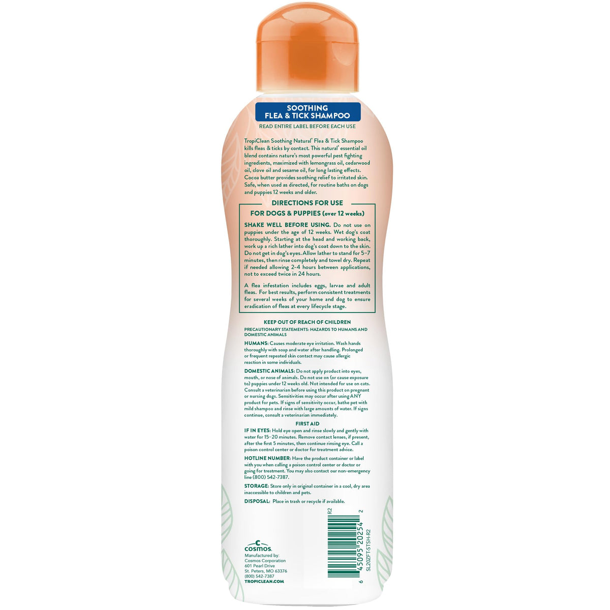 Soothing Flea and Tick Dog Shampoo 20oz L2694