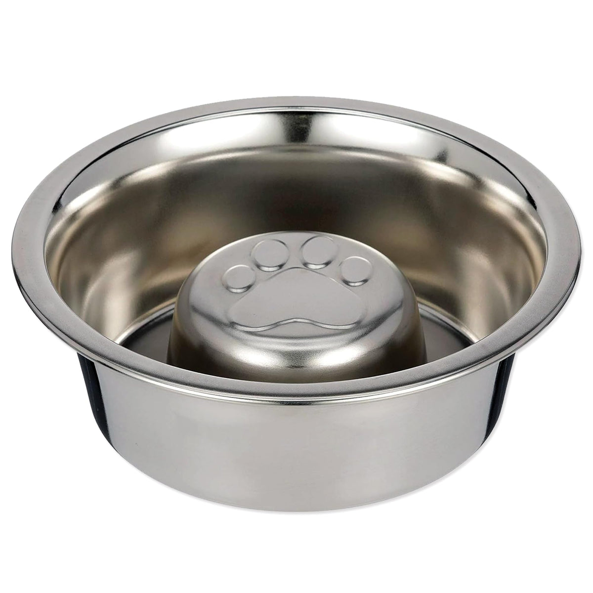 Reversible Stainless Steel Slow Feed Bowl W387