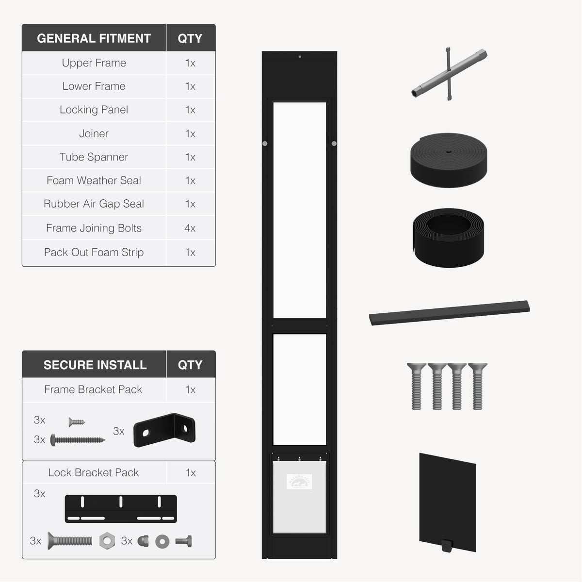 Dog Door for Sliding Glass Door I173