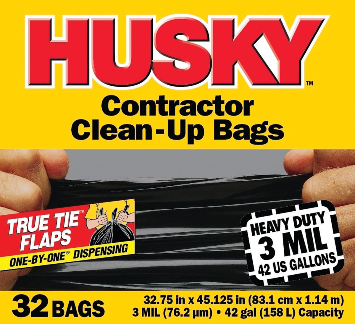 42 gal Black Contractor Bag 32 Count O749