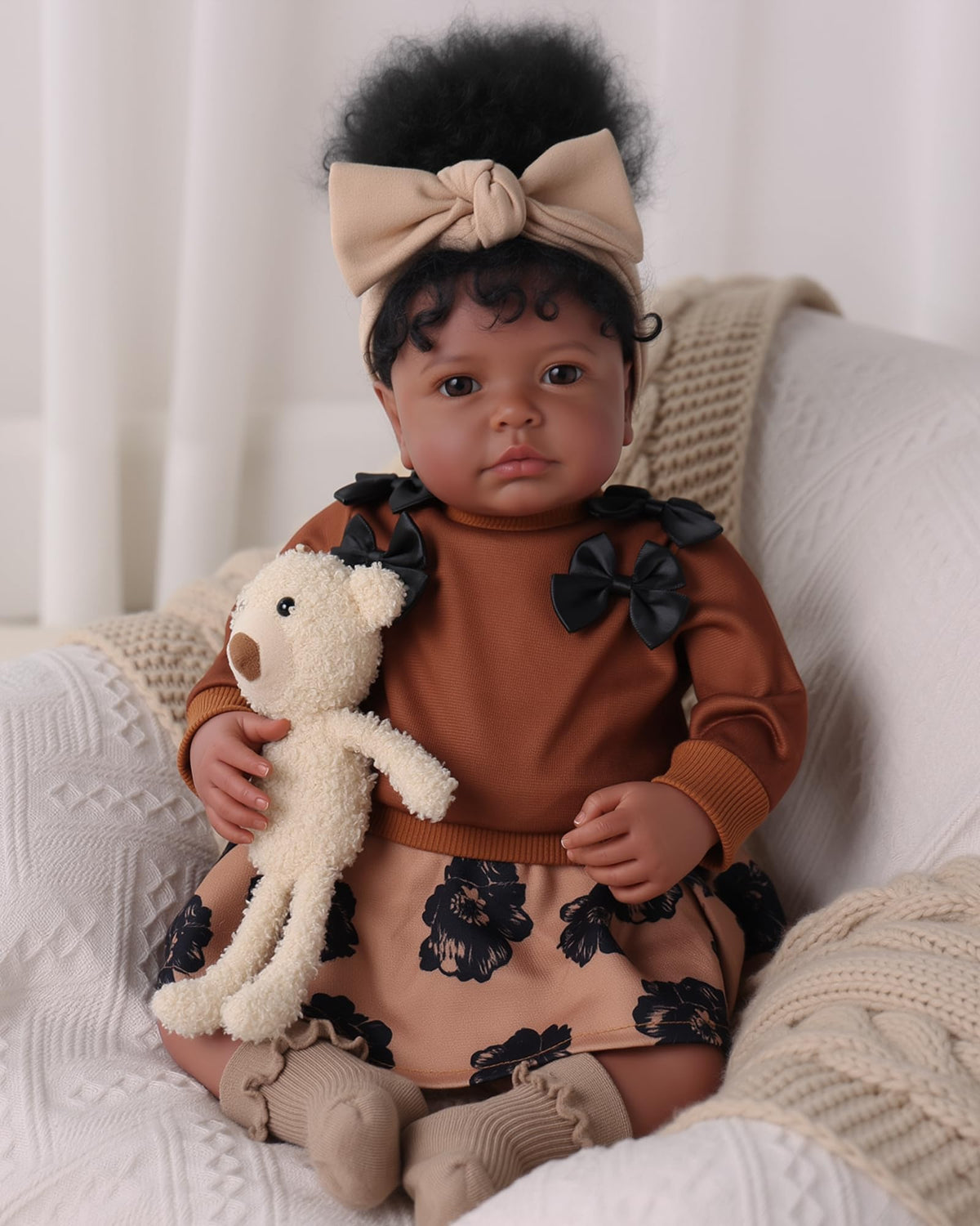 20 Inch Black Baby Doll with Play Set A20770