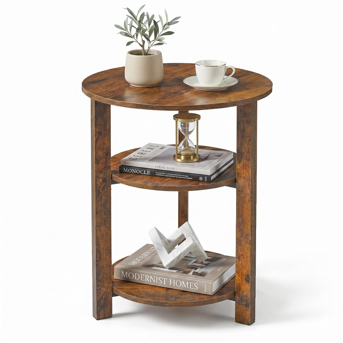 3-Tier Round Side Table W8392