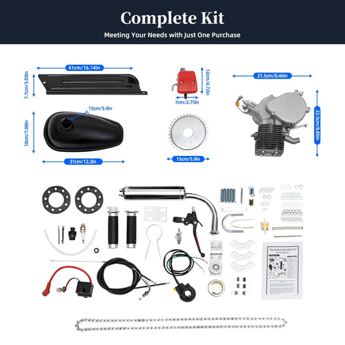 2 Stroke Bicycle Engine Kit with 36 Tooth Sprocket X78393