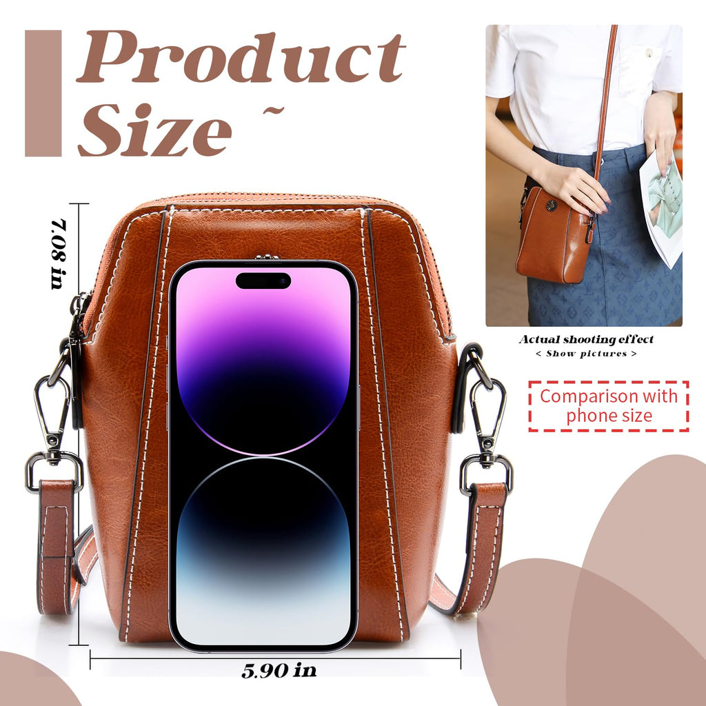 Small Genuine Leather Crossbody Bags I6280