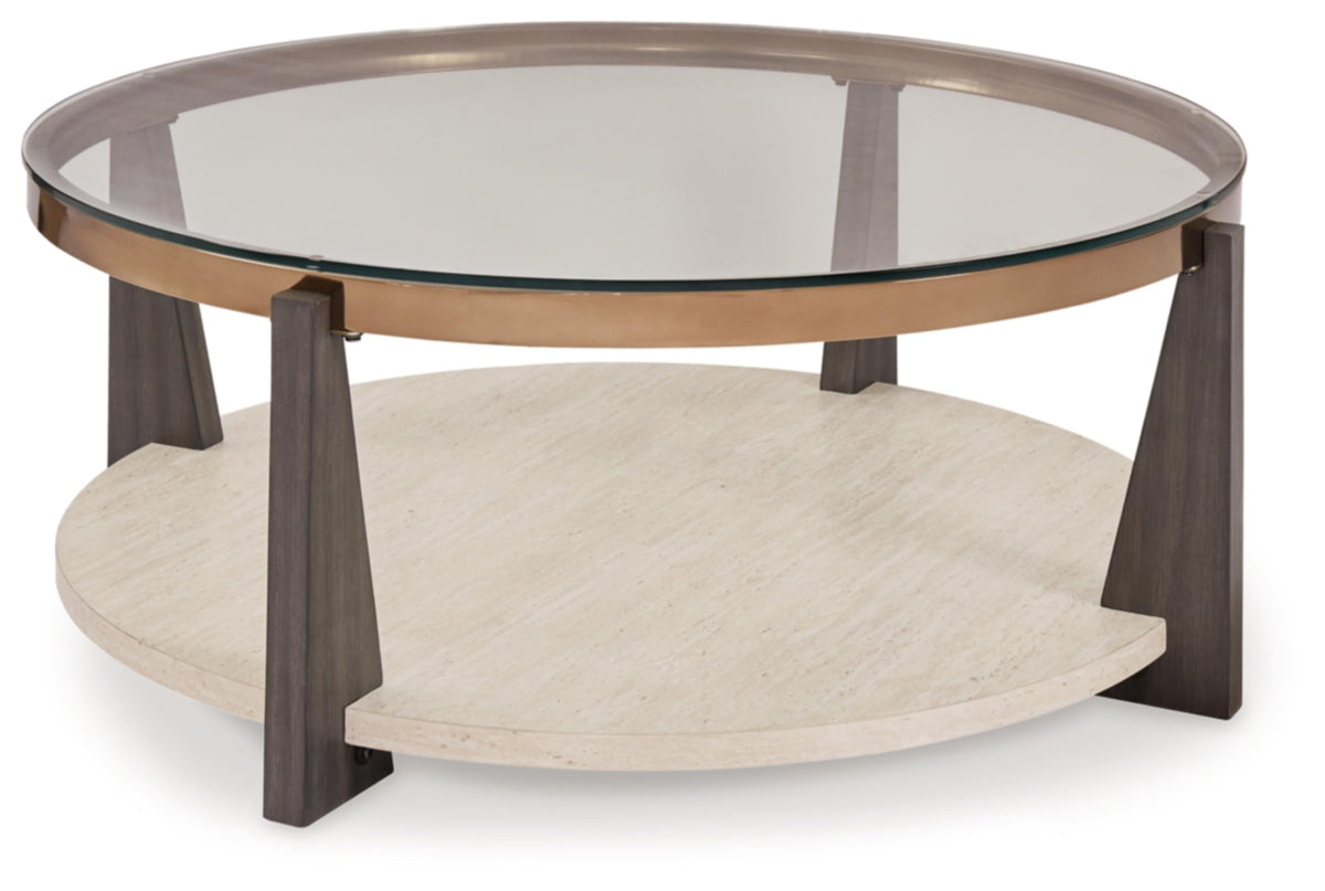 Round Glass Coffee Table X28890