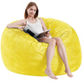 Yellow 3 ft Memory Foam Bean Bag Chair W701