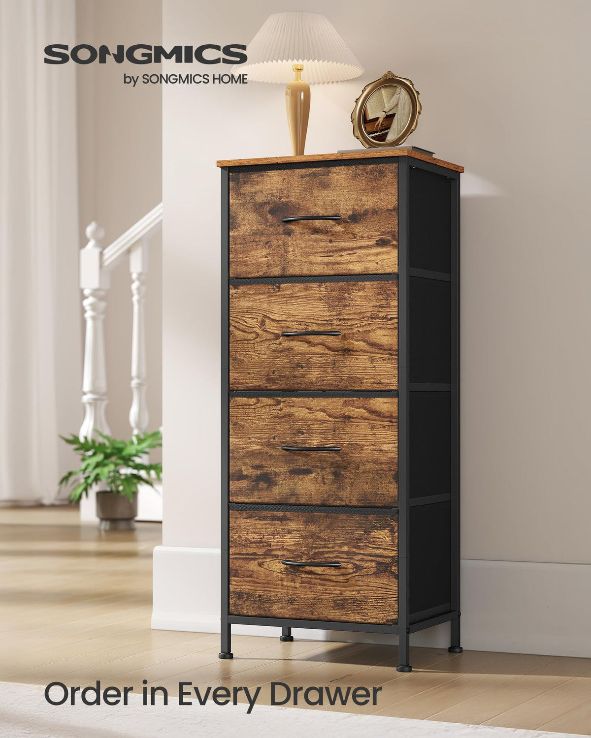 Dresser with 4 Fabric Drawers D330884
