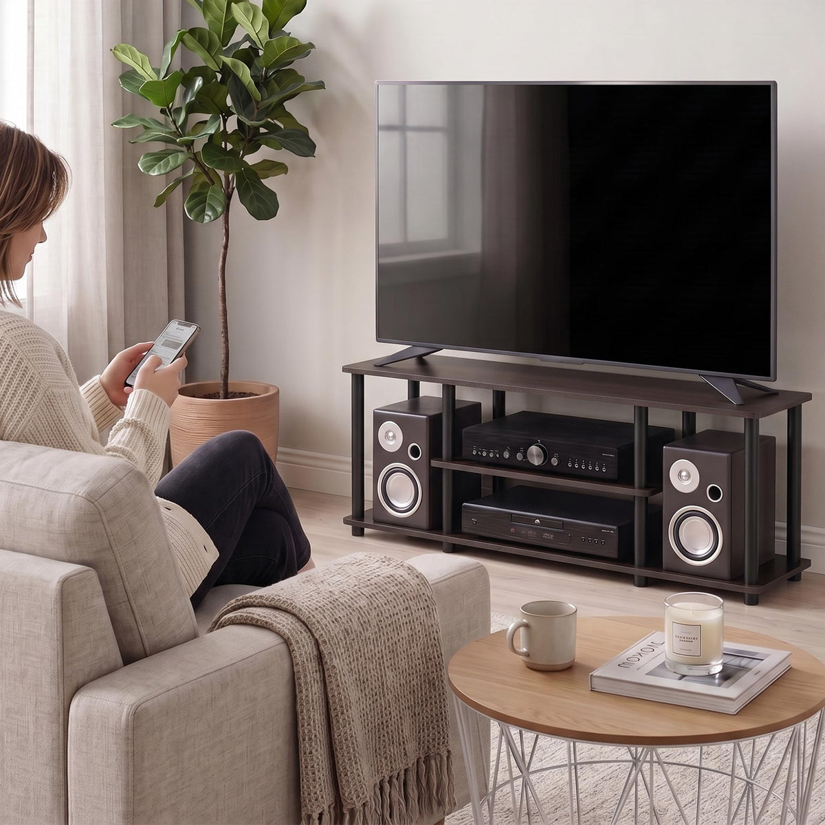 3-Tier Entertainment TV Stand up to 50 inch I51542