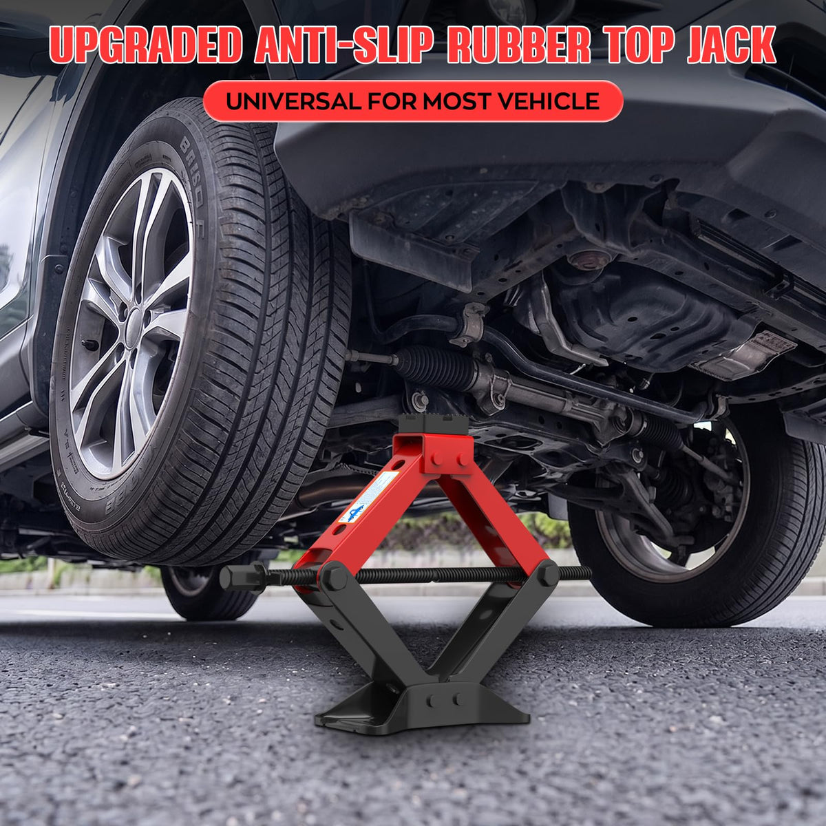 3 Ton Heavy Duty Scissor Jack Kit with Lug Wrench T723372